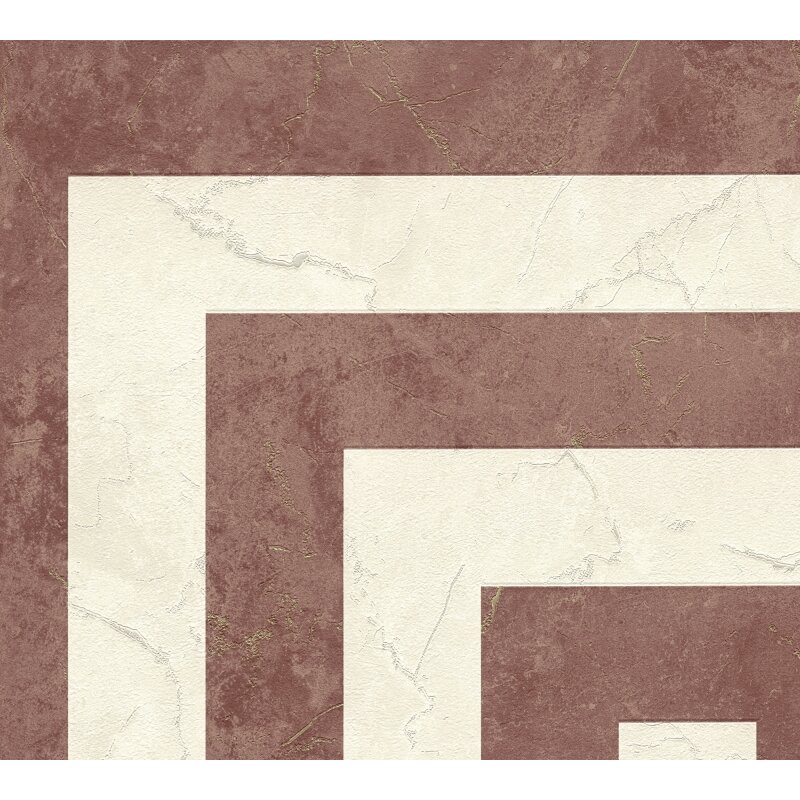 Elegante Vliestapete Rot-Marmor - Exklusiv Versace 6 (KG-177045)