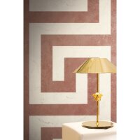 Elegante Vliestapete Rot-Marmor - Exklusiv Versace 6...