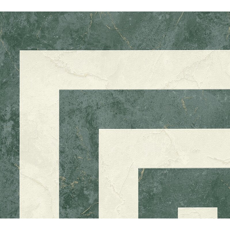 Premium Vliestapete Marmor Grün mit Grau - Versace 6 (KG-177046)