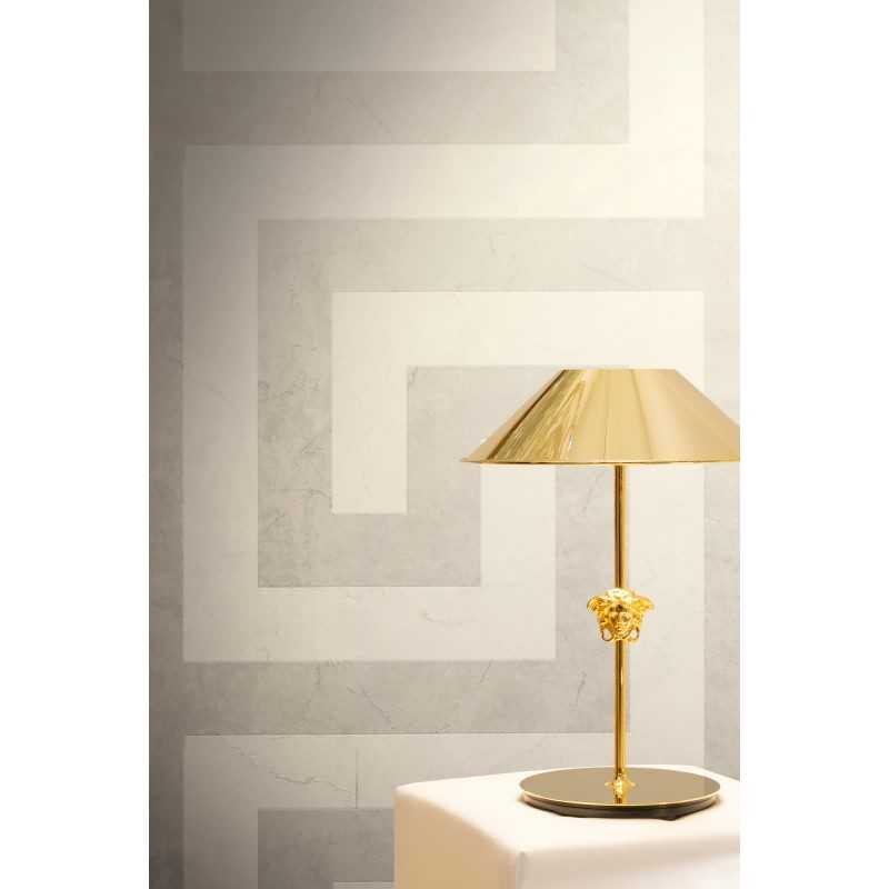 Edle Vliestapete mit Marmor in Grau (Versace 6) (KG-177048)