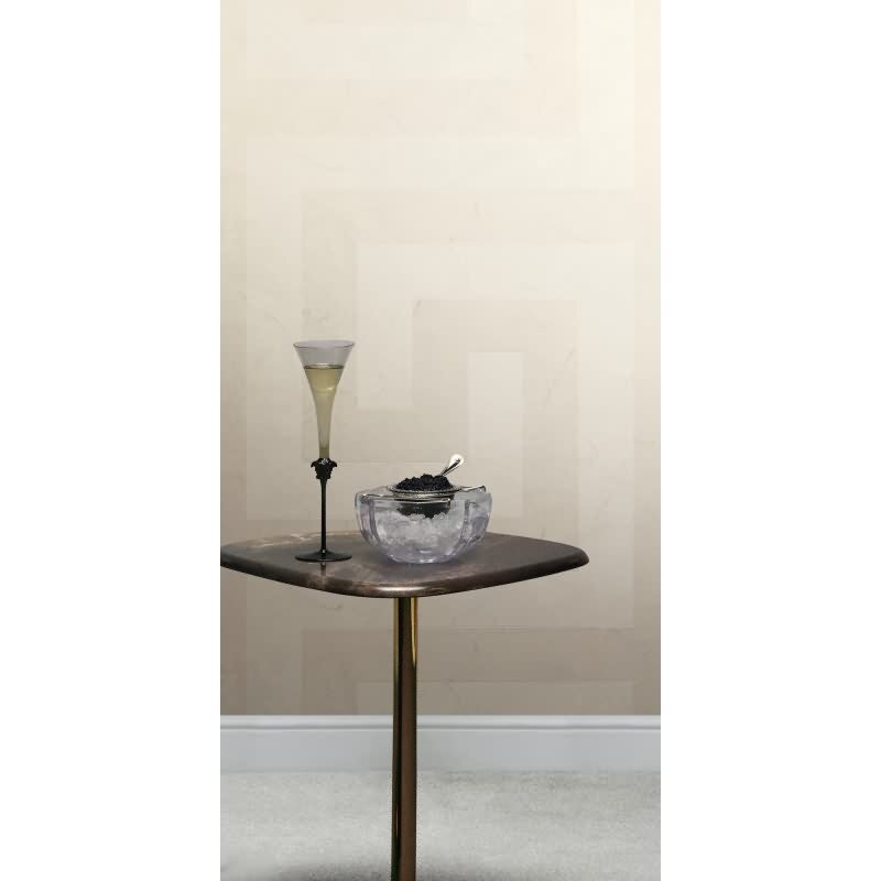 Beige Marmor-Design Vliestapete - Versace 6 Kollektion (KG-177049)
