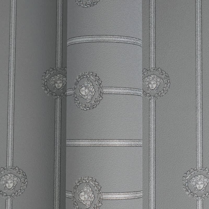 Art Déco Vliestapete in Grau & Grau - Versace 6 von AS-Creation (KG-177058)