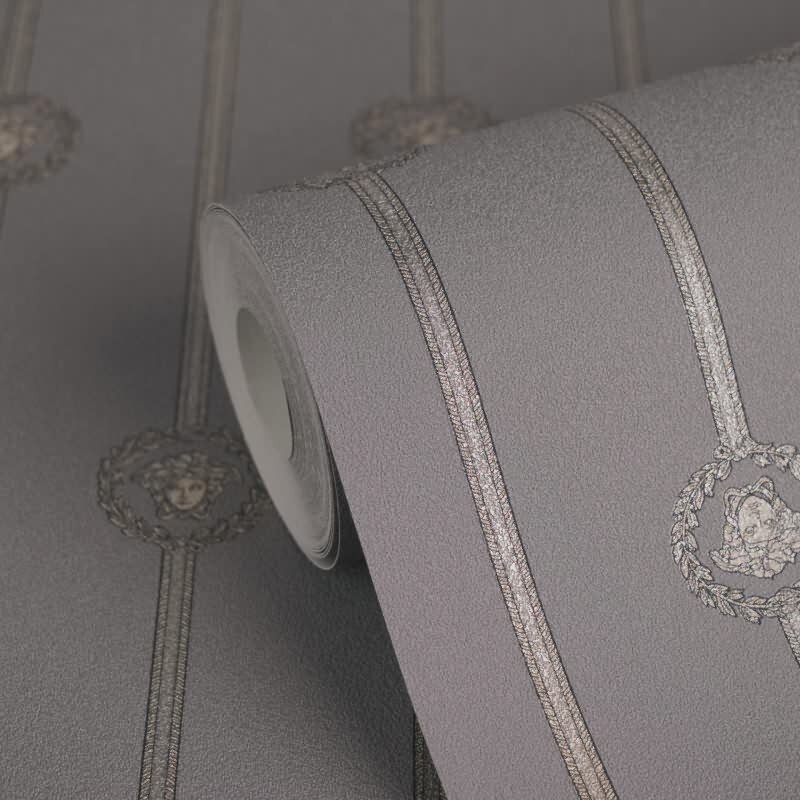 Elegante Vliestapete Grau-Art Déco - Exklusiv Versace 6 (KG-177059)