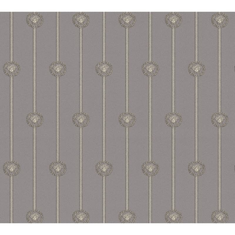 Elegante Vliestapete Grau-Art Déco - Exklusiv Versace 6 (KG-177059)
