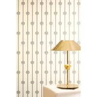 Art D&eacute;co-Muster Vliestapete im Wei&szlig;-Ton -...