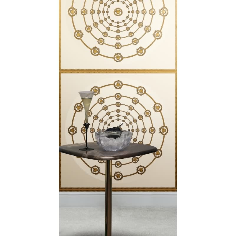 Weiß Art Déco-Design Vliestapete - Versace 6 Kollektion (KG-177061)