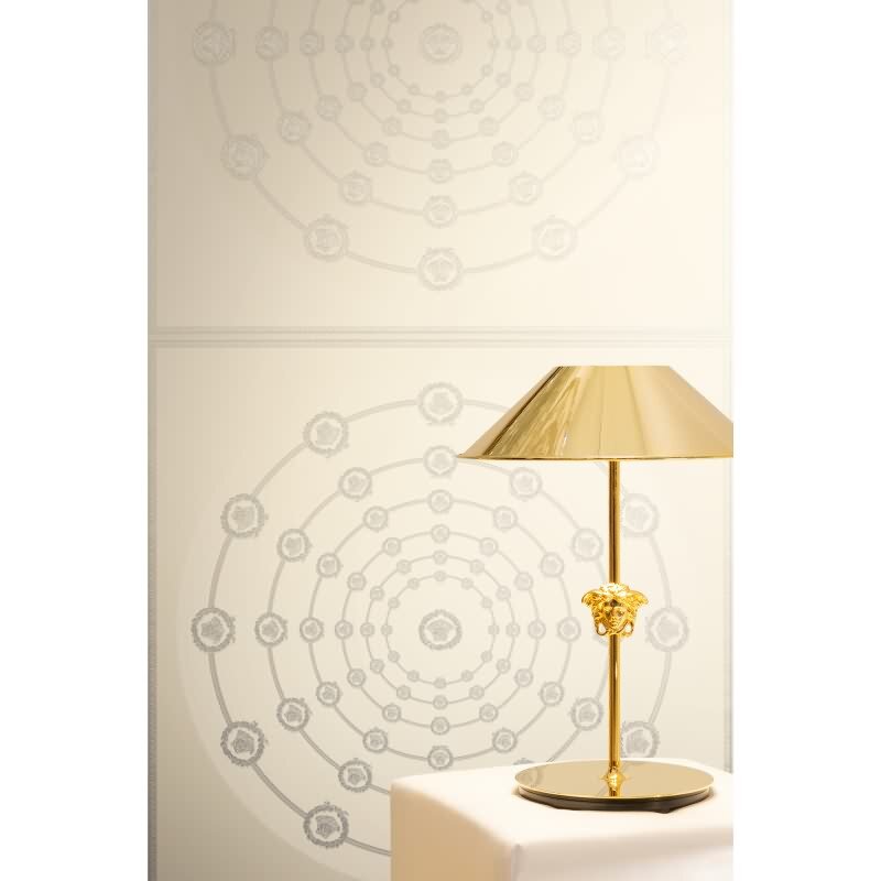 Grau Art Déco-Design Vliestapete - Versace 6 Kollektion (KG-177062)
