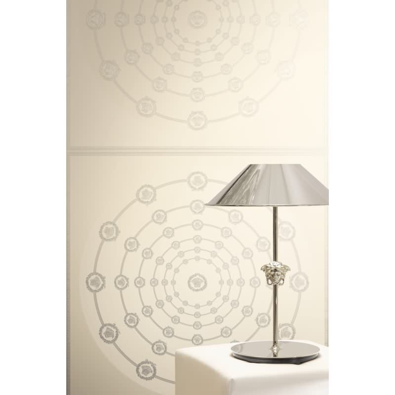 Grau Art Déco-Design Vliestapete - Versace 6 Kollektion (KG-177062)