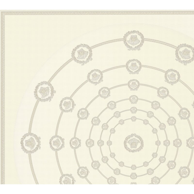 Grau Art Déco-Design Vliestapete - Versace 6 Kollektion (KG-177062)