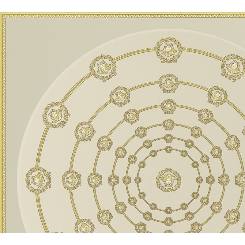 Edle Vliestapete mit Art Déco in Beige & Grau (Versace 6) (KG-177063)