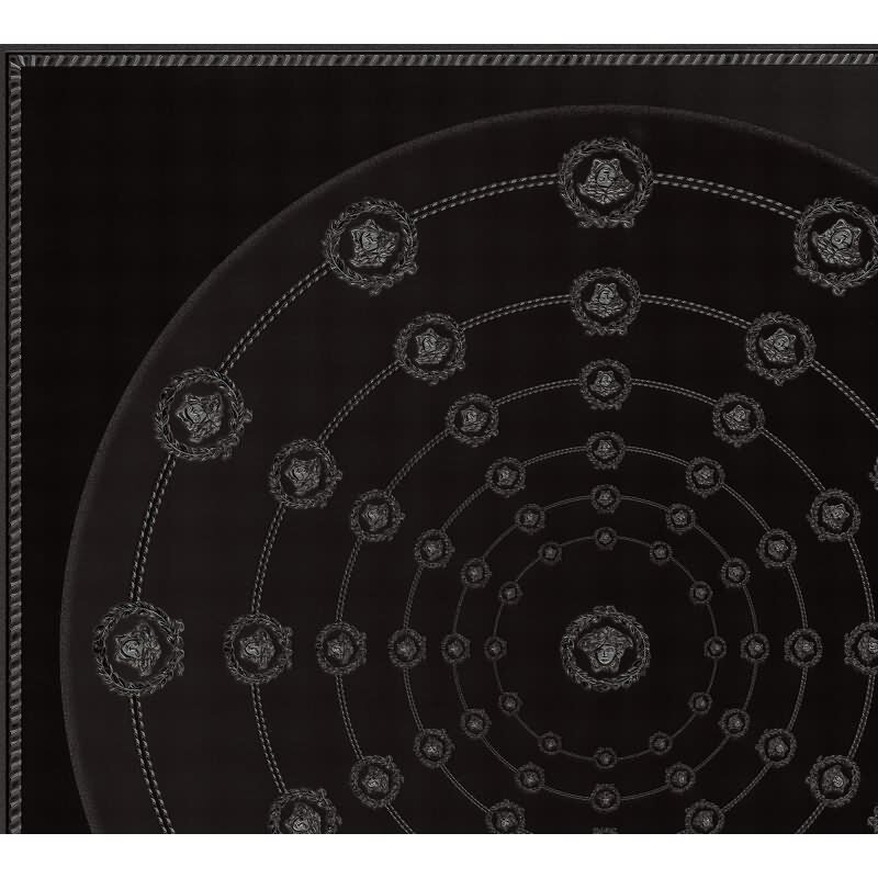 Art Déco-Muster Vliestapete im Schwarz-Ton - Versace 6 Serie (KG-177066)