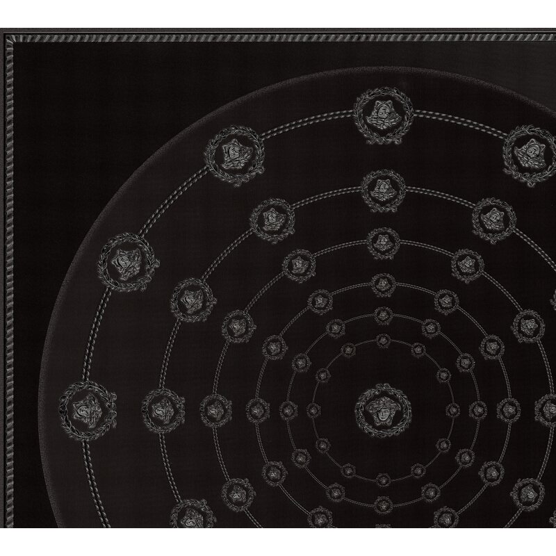 Art Déco-Muster Vliestapete im Schwarz-Ton - Versace 6 Serie (KG-177066)
