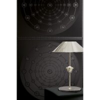 Art D&eacute;co-Muster Vliestapete im Schwarz-Ton -...