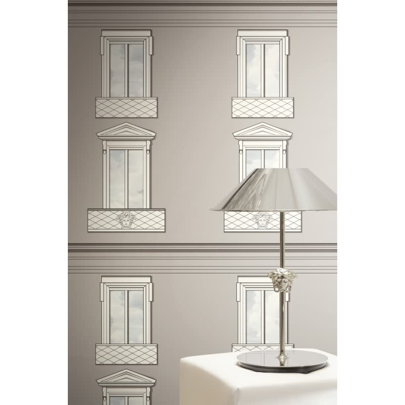 Vliestapete Grau Muster - Versace 6 Edition von AS-Creation (KG-177067)