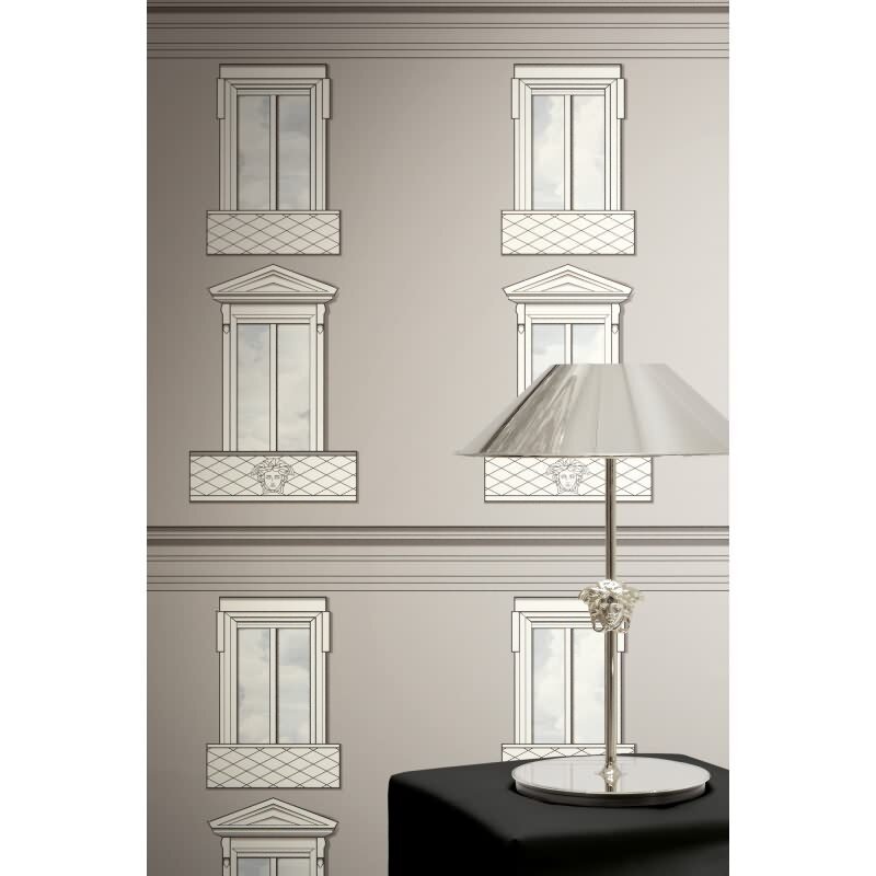 Vliestapete Grau Muster - Versace 6 Edition von AS-Creation (KG-177067)