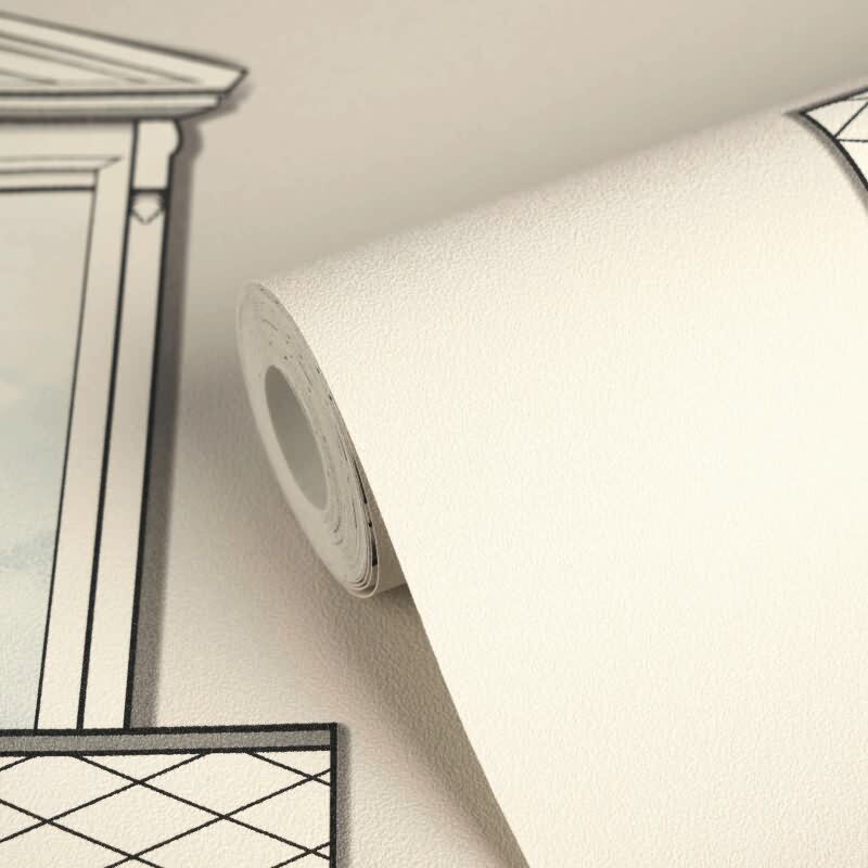 Beige Muster-Design Vliestapete - Versace 6 Kollektion (KG-177068)