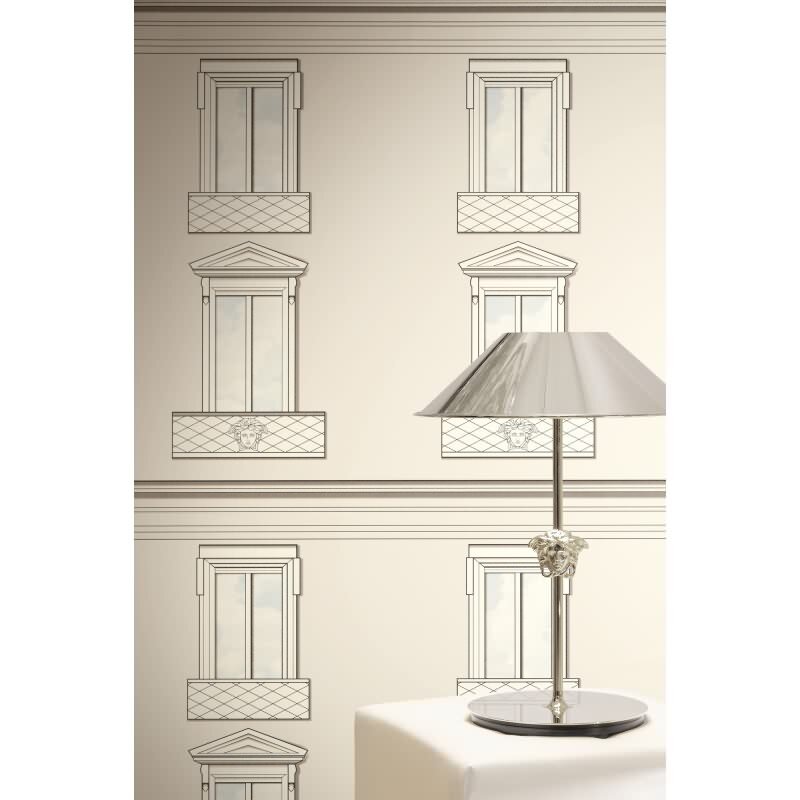Beige Muster-Design Vliestapete - Versace 6 Kollektion (KG-177068)