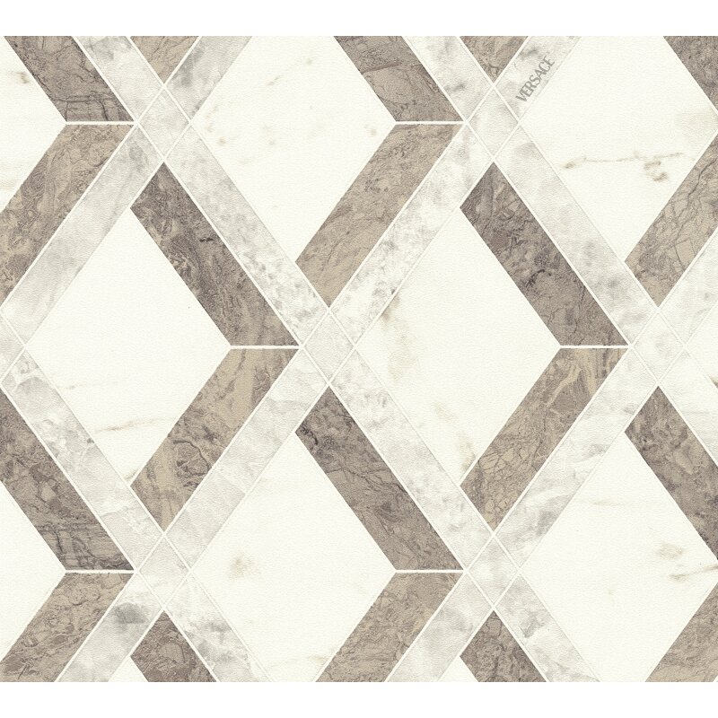 Hochwertige Vliestapete Marmor Braun & Grau - Versace 6 (KG-177073)