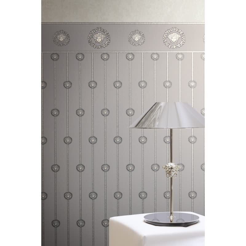 Art Déco Vliestapete in Grau & Grau - Versace 6 von AS-Creation (KG-177075)