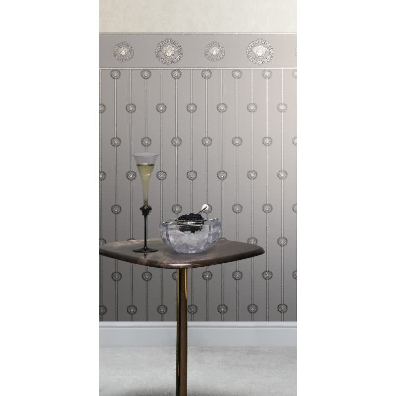 Art Déco Vliestapete in Grau & Grau - Versace 6 von AS-Creation (KG-177075)
