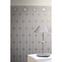 Art D&eacute;co Vliestapete in Grau &amp; Grau - Versace...