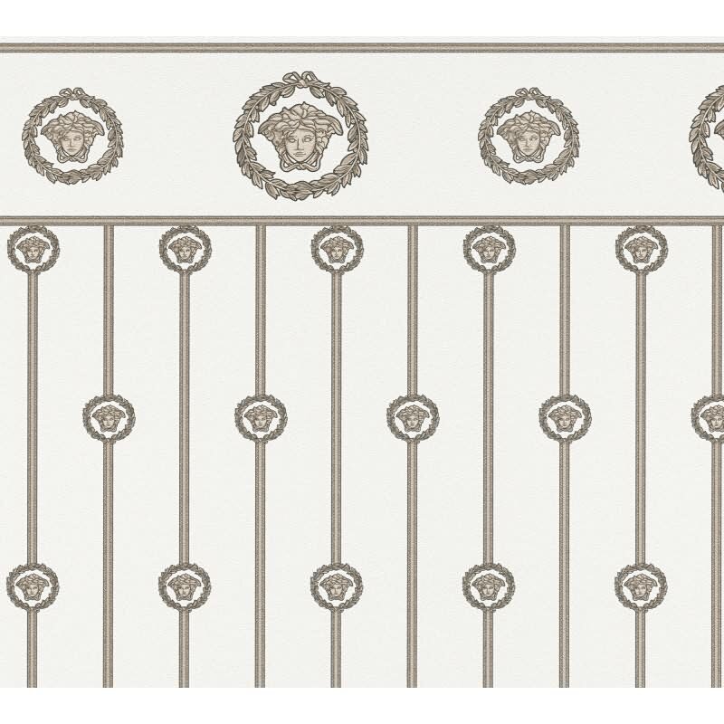 Vliestapete Weiß Art Déco - Versace 6 Edition von AS-Creation (KG-177077)