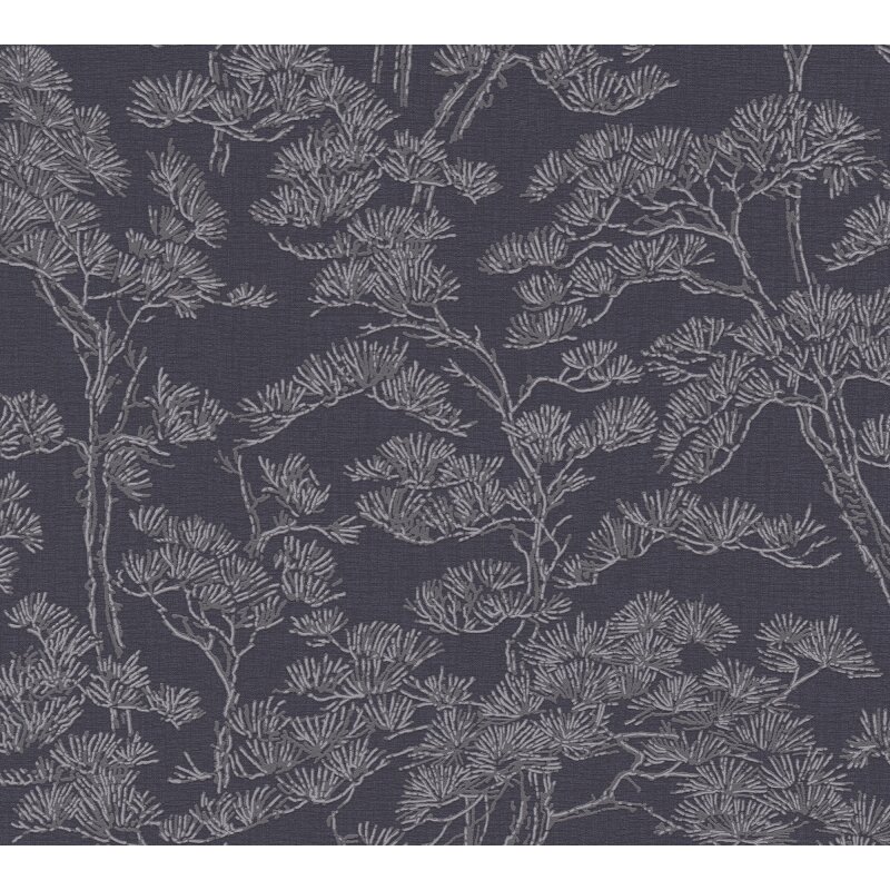 livingwallss Vibes & Styles: Vliestapete mit Botanical & Dschungel-Design in Blau (KG-177078)