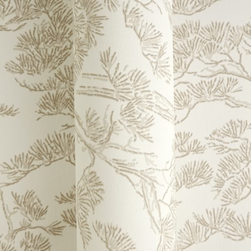 Stilvolle Botanical & Dschungel-Tapete Beige mit Weiß aus Vibes & Styles (KG-177079)