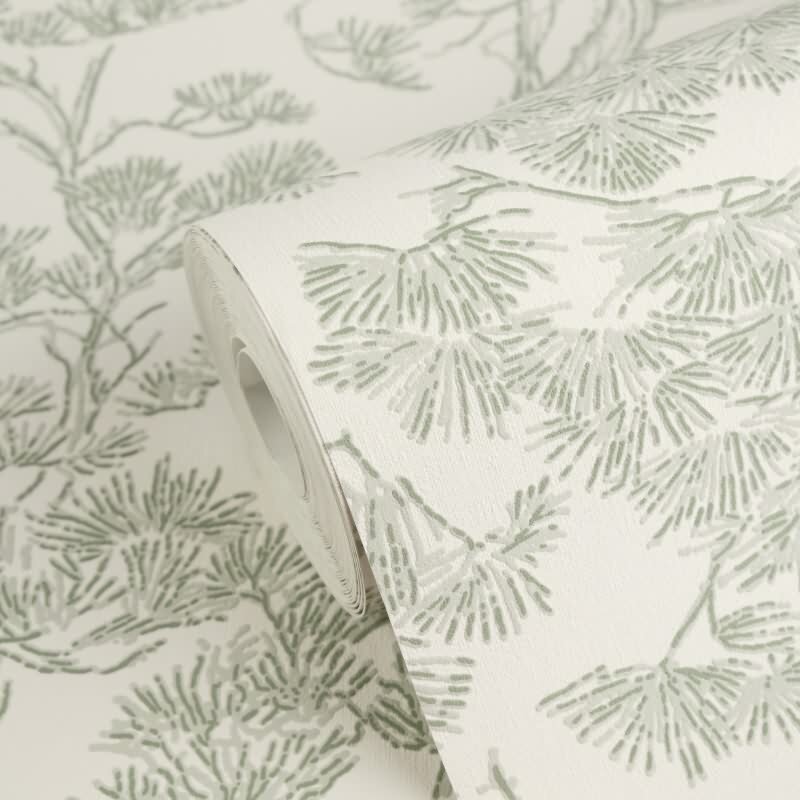 Botanical & Dschungel-Muster Vliestapete im Grün-Ton - Vibes & Styles Serie (KG-177080)