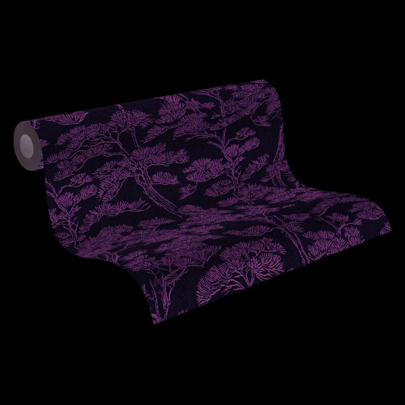 Botanical & Dschungel-Muster Vliestapete im Grün-Ton - Vibes & Styles Serie (KG-177080)