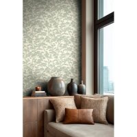 Botanical &amp; Dschungel-Muster Vliestapete im...