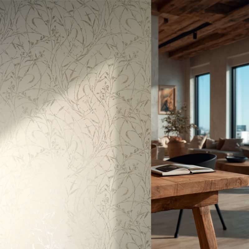 Hochwertige Vliestapete Botanical & Dschungel Beige - Vibes & Styles (KG-177083)