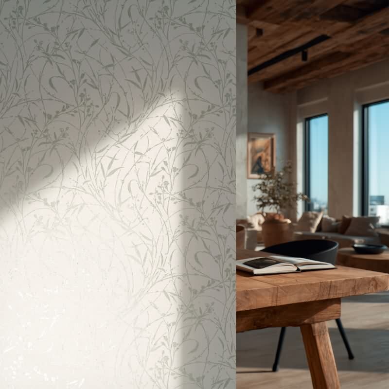 Stilvolle Botanical & Dschungel-Tapete Beige mit Grün aus Vibes & Styles (KG-177086)