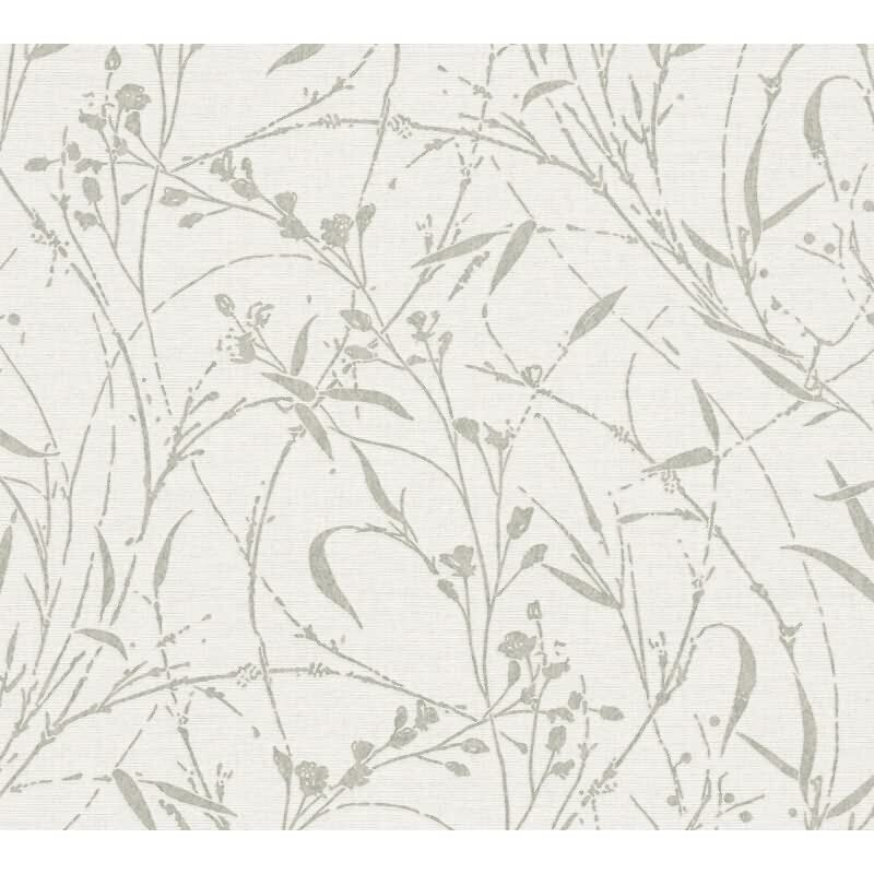 Stilvolle Botanical & Dschungel-Tapete Beige mit Grün aus Vibes & Styles (KG-177086)