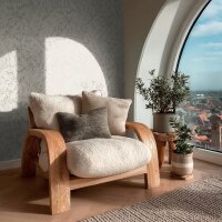 Stilvolle Botanical &amp; Dschungel-Tapete Beige mit...