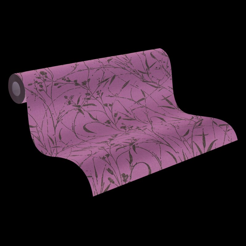 Botanical & Dschungel Vliestapete in Grün & Grau - Vibes & Styles von livingwalls (KG-177087)