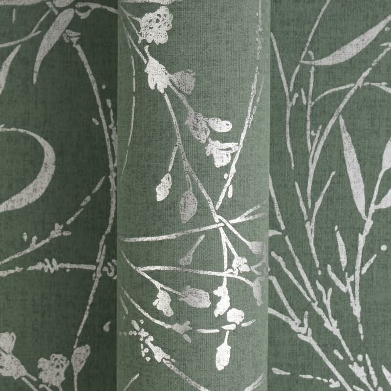 Botanical & Dschungel Vliestapete in Grün & Grau - Vibes & Styles von livingwalls (KG-177087)