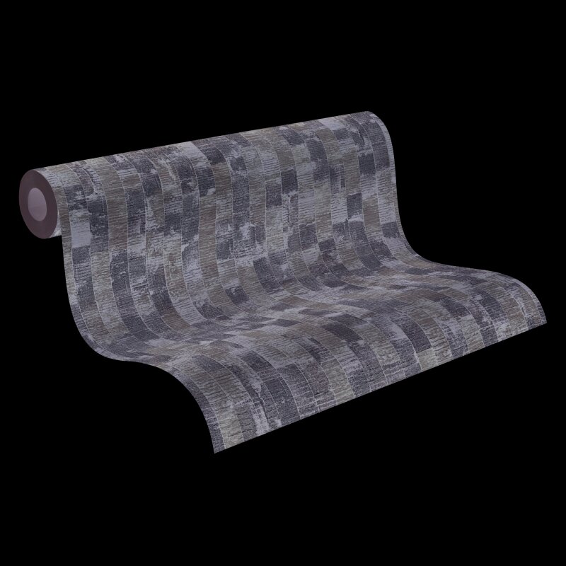 Stilvolle Muster-Tapete Grau mit Beige aus Vibes & Styles (KG-177089)