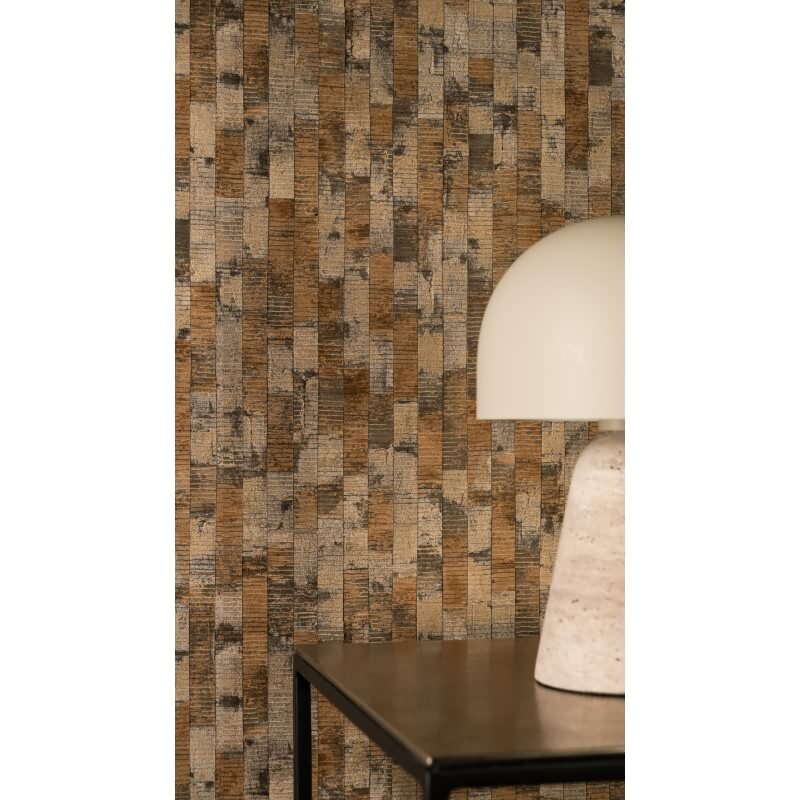 Muster-Muster Vliestapete im Braun-Ton - Vibes & Styles Serie (KG-177091)