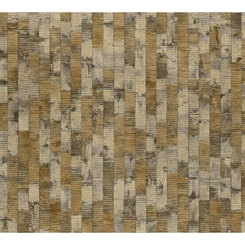 Muster-Muster Vliestapete im Braun-Ton - Vibes & Styles Serie (KG-177091)