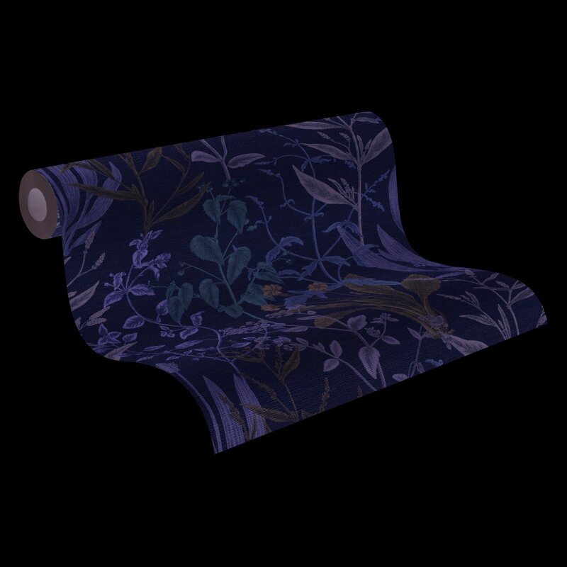 Premium Vliestapete Botanical & Dschungel Beige mit Grau - Vibes & Styles (KG-177092)