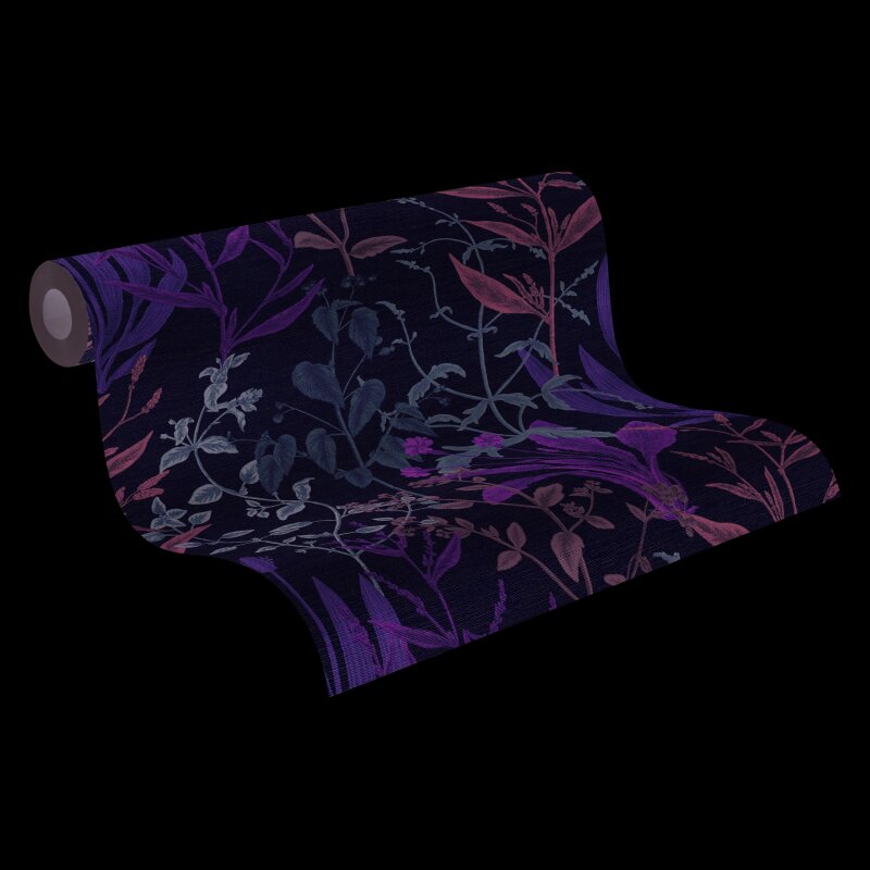 Braun Botanical & Dschungel-Design Vliestapete - Vibes & Styles Kollektion (KG-177093)