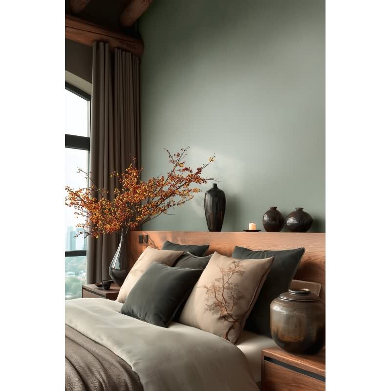 Premium Vliestapete Uni Grün - Vibes & Styles (KG-177096)