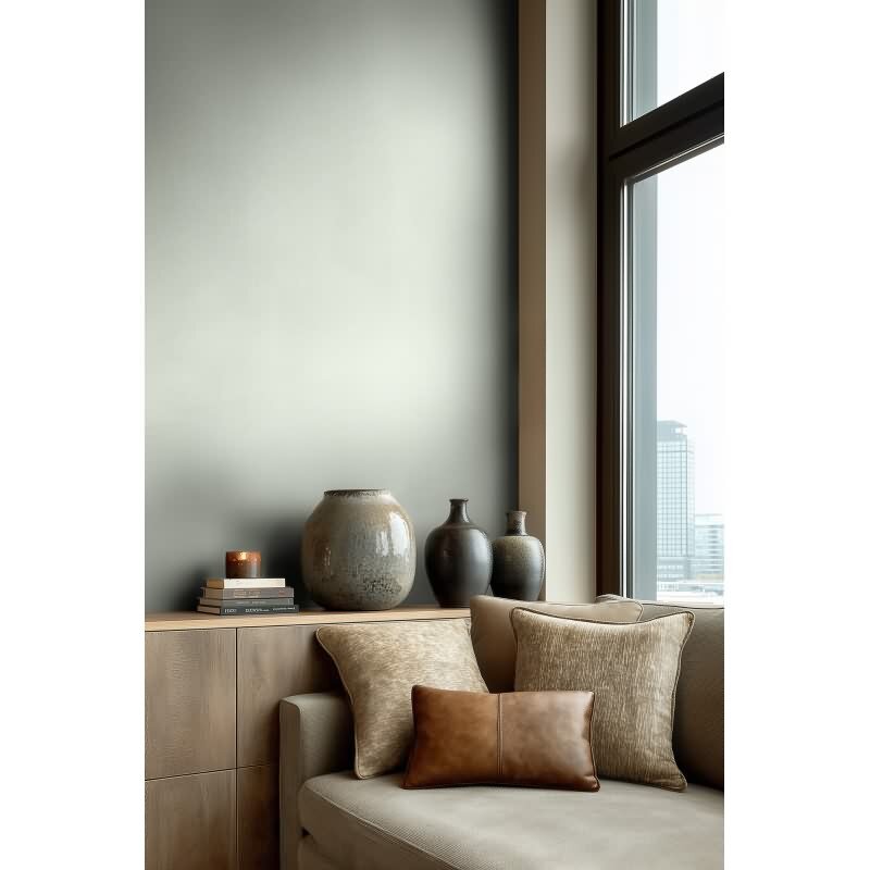 Premium Vliestapete Uni Grün - Vibes & Styles (KG-177096)