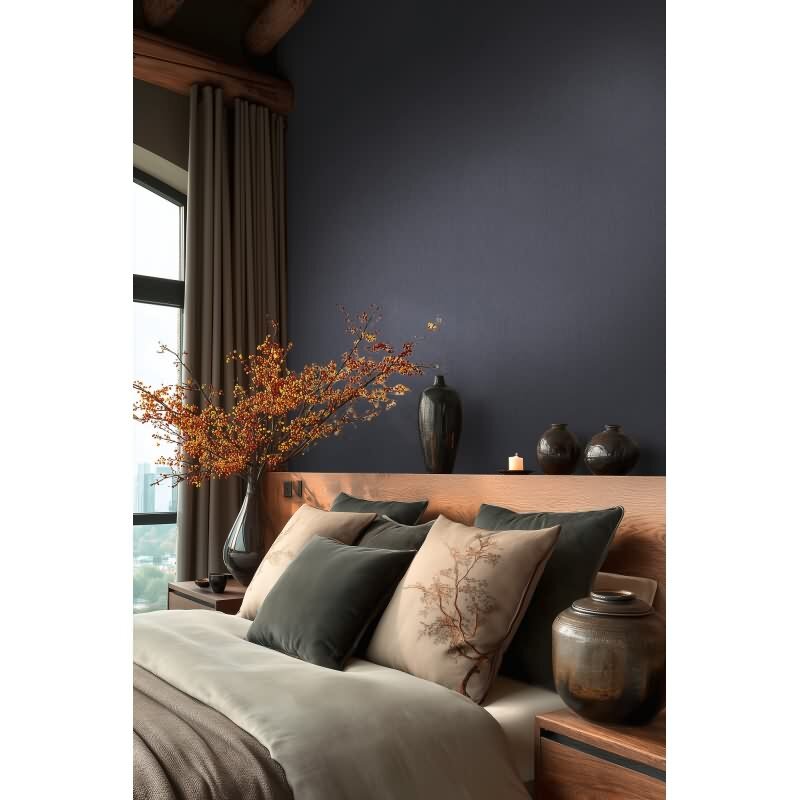 Uni-Muster Vliestapete im Blau-Ton - Vibes & Styles Serie (KG-177100)