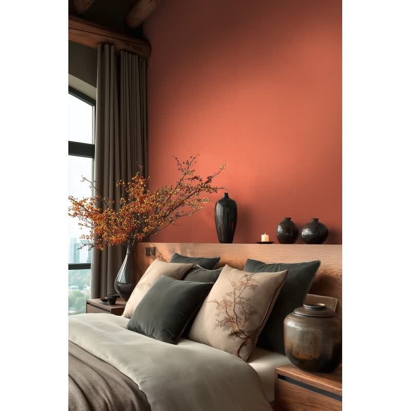 Vliestapete Rot Uni - Vibes & Styles Edition von livingwalls (KG-177101)