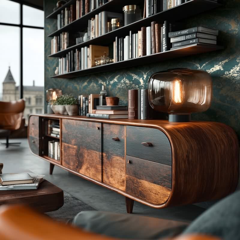 livingwallss Vibes & Styles: Vliestapete mit Barock & Ornament-Design in Grün (KG-177103)