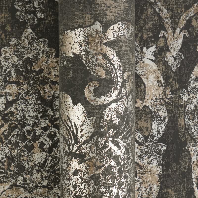 livingwallss Vibes & Styles: Vliestapete mit Barock & Ornament-Design in Schwarz (KG-177105)