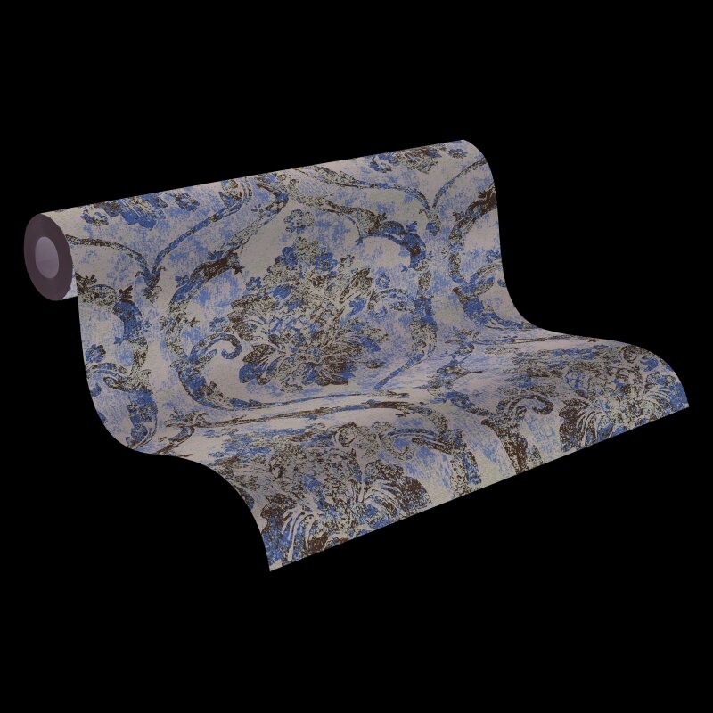 livingwallss Vibes & Styles: Vliestapete mit Barock & Ornament-Design in Schwarz (KG-177105)