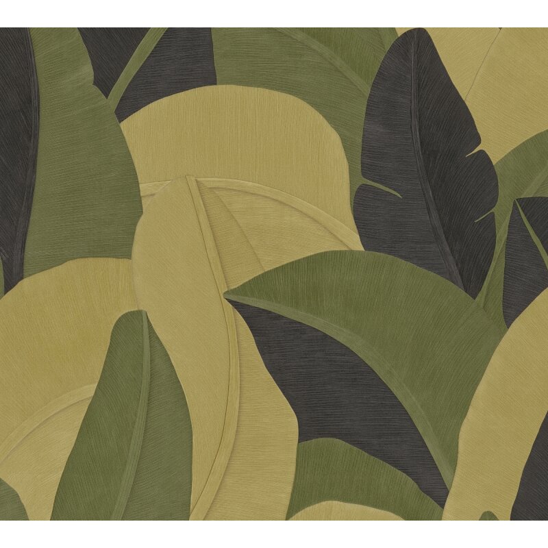 Vliestapete Gelb Botanical & Dschungel - Vibes & Styles Edition von livingwalls (KG-177106)